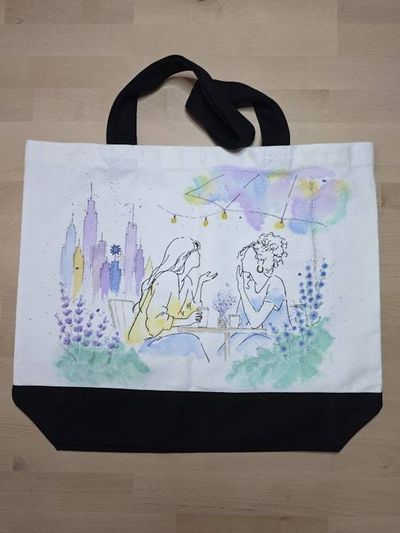 Primary image for Shared Horizon — Hand-Painted Canvas Tote
