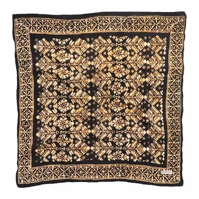 Alternate image for Hand Dyed Batik Bandana, 100% Soft Cotton, Shadow & Soil, Black Brown