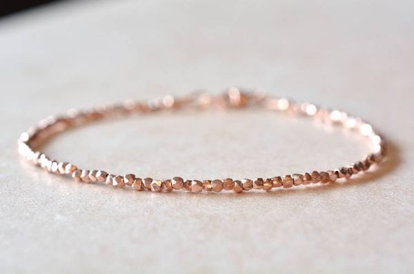 Alternate image for Karen Hill Tribe Rose Gold Vermeil Beaded Bracelet