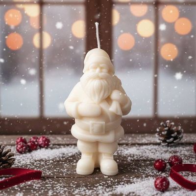 Alternate image for Santa Candles for Festive Decor and Holiday Spirit