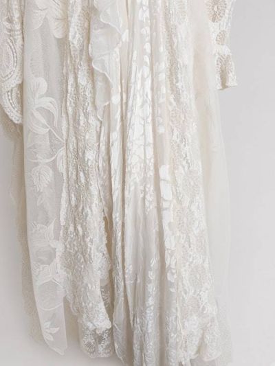 Alternate image for Romantic, Bohemian, cream lace two-piece dress and jacket.