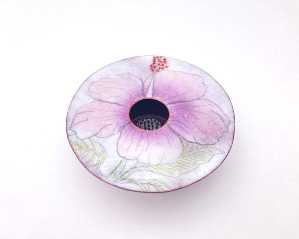 Alternate image for Floral Copper Enamel Ikebana Vase