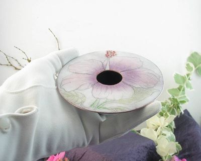 Alternate image for Floral Copper Enamel Ikebana Vase