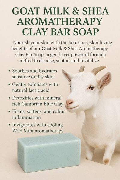 Alternate image for Goat Milk & Shea Aromatherapy Clay Bar Soap