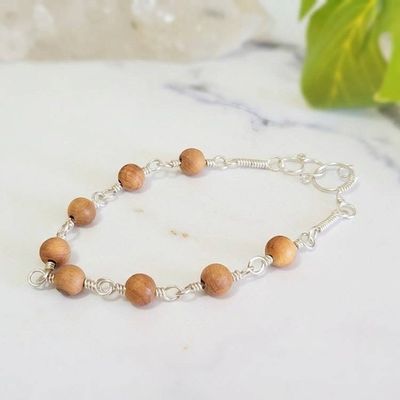 Primary image for Sterling Silver Sandalwood Bracelet