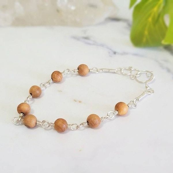Alternate image for Sterling Silver Sandalwood Bracelet