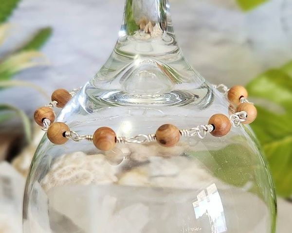 Alternate image for Sterling Silver Sandalwood Bracelet