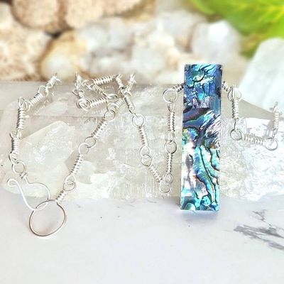 Primary image for Abalone Sterling Silver Necklace
