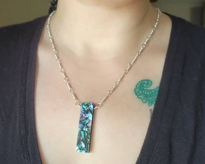 Alternate image for Abalone Sterling Silver Necklace