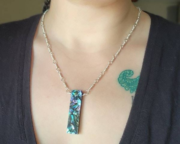 Alternate image for Abalone Sterling Silver Necklace