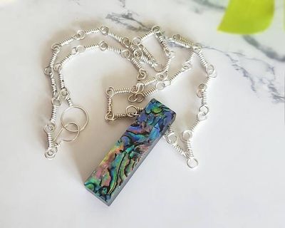 Alternate image for Abalone Sterling Silver Necklace