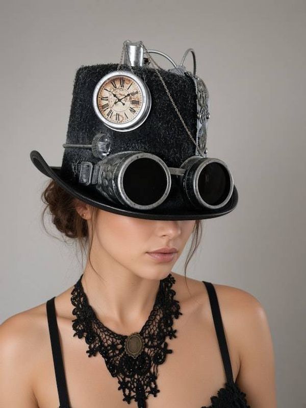 Alternate image for Steampunk Victorian Gothic corset costume with tattered skirt