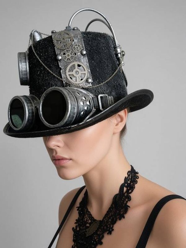 Alternate image for Steampunk Victorian Gothic corset costume with tattered skirt