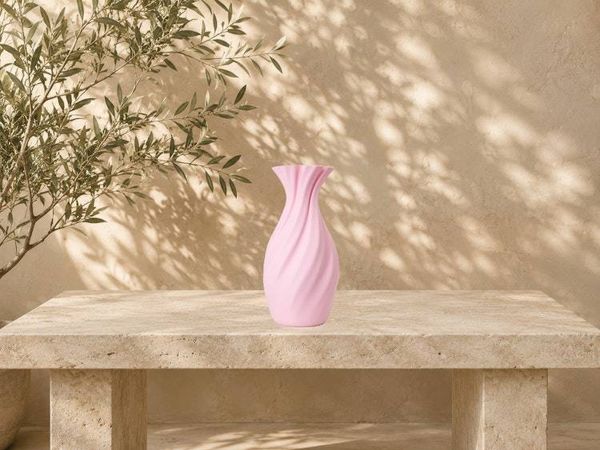 Alternate image for Classic Spiral Vase | Modern Flower Vase in 60+ Colors | Minimalist Shelf Decor | Gift for Her