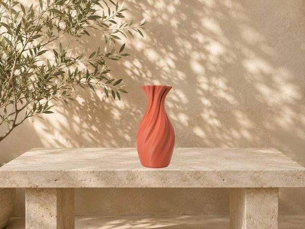 Alternate image for Classic Spiral Vase | Modern Flower Vase in 60+ Colors | Minimalist Shelf Decor | Gift for Her