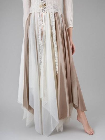 Alternate image for Victorian inspired lace overlay and maxi dress with long sleeves in champagne