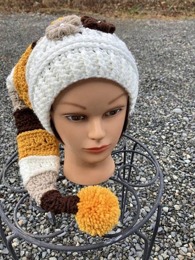 Alternate image for Stocking Hat Gold, Brown, Tan and Cream