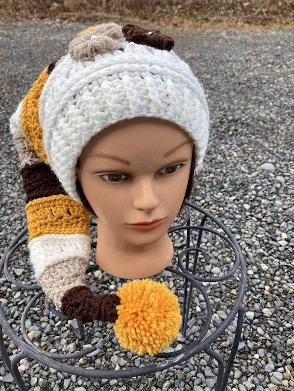 Alternate image for Stocking Hat Gold, Brown, Tan and Cream