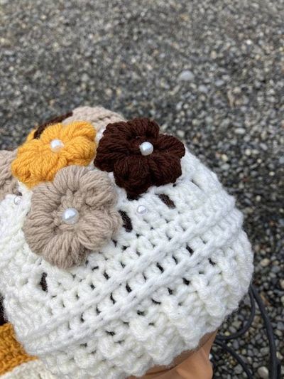 Alternate image for Stocking Hat Gold, Brown, Tan and Cream