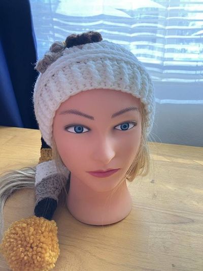 Alternate image for Stocking Hat Gold, Brown, Tan and Cream