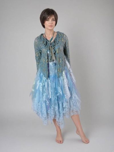 Primary image for Handcrafted unique two-piece dress with soft light jacket
