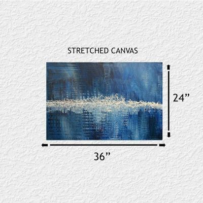 Alternate image for Out of the Blue 2 - Original Abstract Acrylic Painting (36 x 24 x 3/4)