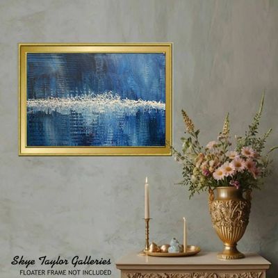 Alternate image for Out of the Blue 2 - Original Abstract Acrylic Painting (36 x 24 x 3/4)