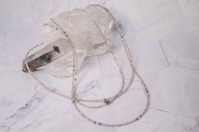 Alternate image for Gray Moonstone Celestial Whisper Trio Layering Necklaces