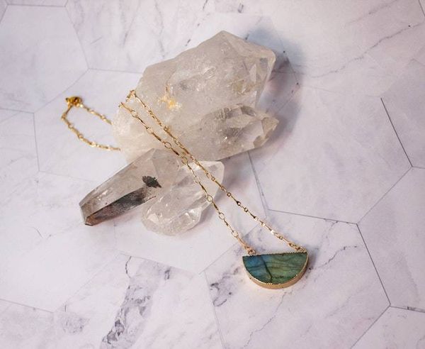 Alternate image for Labradorite Eclipse Necklace