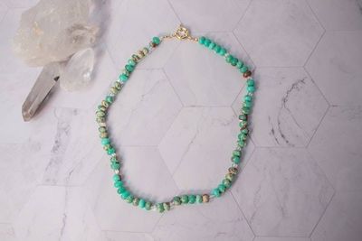Alternate image for Verdant Aurora Impression Sediment Jasper Necklace