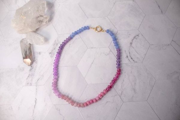 Alternate image for Sugar Rush Ombre Agate Candy Necklace