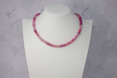 Alternate image for Pink Sugar Kiss Agate Candy Necklace