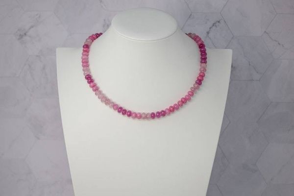 Alternate image for Pink Sugar Kiss Agate Candy Necklace