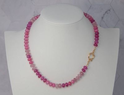 Alternate image for Pink Sugar Kiss Agate Candy Necklace