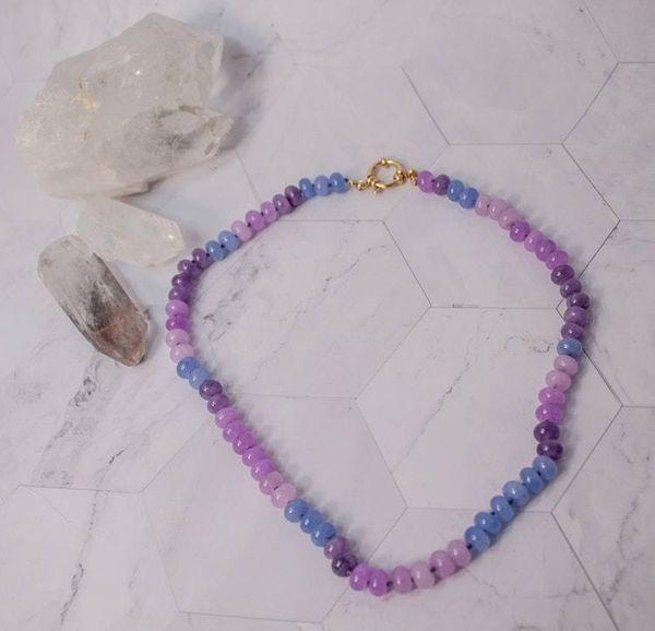 Alternate image for Violet Skies Agate Necklace