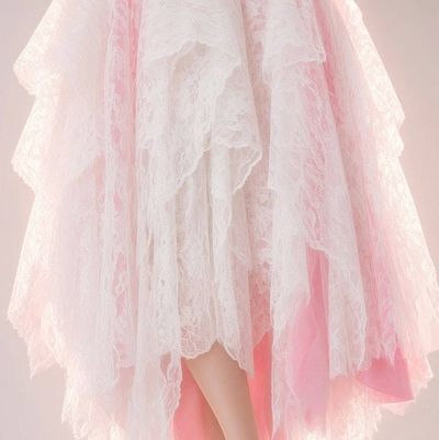 Alternate image for Ethereal handkerchief hem dress with floral crochet, lace, corset style back and tulle detail