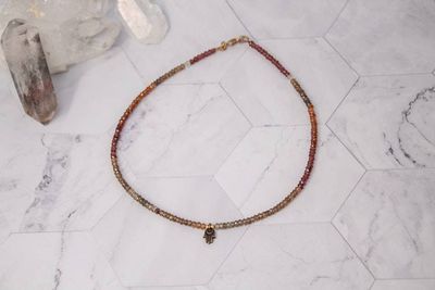 Primary image for Tunduru Guardian Sapphire Hamsa Necklace