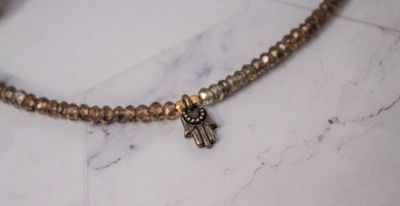 Alternate image for Tunduru Guardian Sapphire Hamsa Necklace