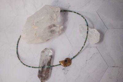 Primary image for Ancient Tide Turquoise and Ammonite Necklace