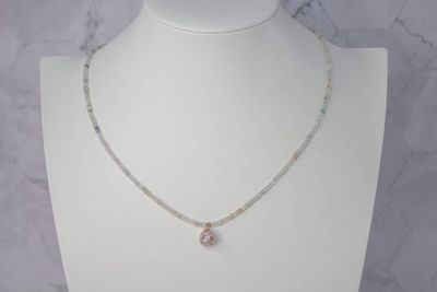 Alternate image for Pastel After Dark Mixed Beryl and Carved Skull Pearl Necklace