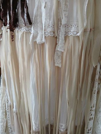 Alternate image for One of a kind Bohemian handmade cotton maxi dress with crochet and lots fringe detail
