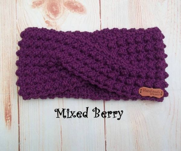 Alternate image for Crochet Twisted Headband Ear Warmers Colors