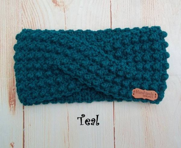Alternate image for Crochet Twisted Headband Ear Warmers Colors