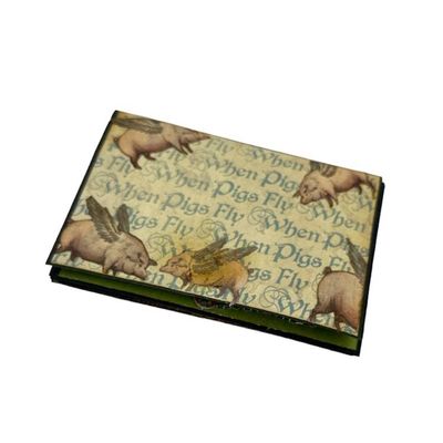 Alternate image for Handcrafted Olde Curiosity Shoppe Wooden Treasure Box Altered Paper Art Creation