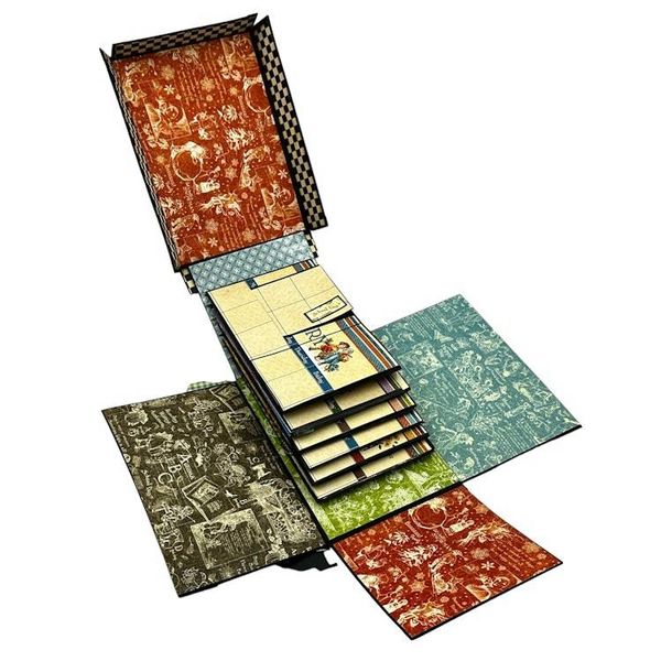 Alternate image for Handcrafted ABC Primer School House Paper Art Creation with Coordinating Mini Book