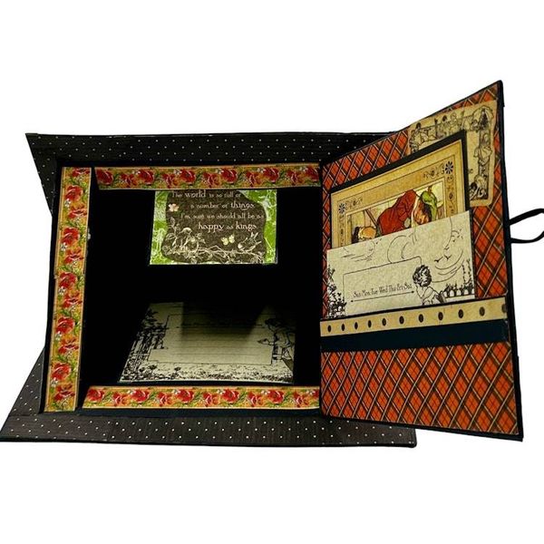 Alternate image for Handcrafted ABC Primer School House Paper Art Creation with Coordinating Mini Book