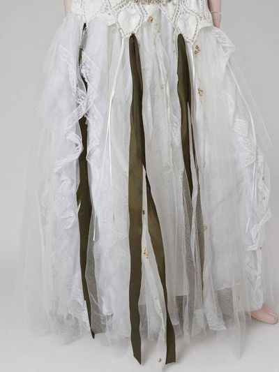 Alternate image for Handcrafted sequined tulle evening gown with lace-up back