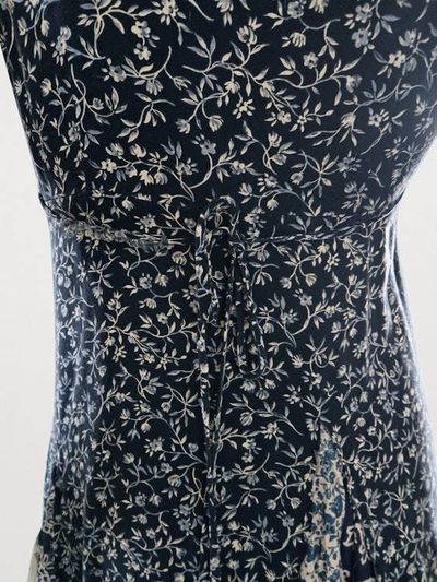 Alternate image for Navy Blue Bandana Print Sleeveless Handkerchief Hem Maxi Dress