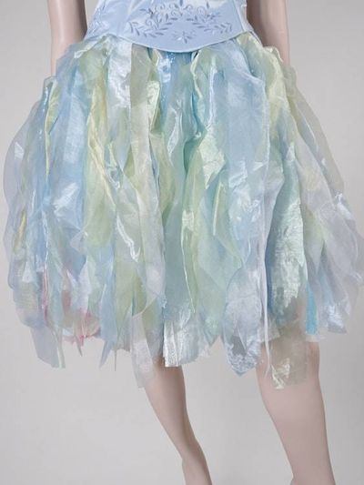 Alternate image for Enchanted water nymph cocktail or prom dress with ethereal shimmering skirt