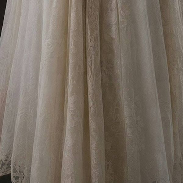 Alternate image for Vintage-Inspired layered lace and crochet maxi dress with lace-up back detail